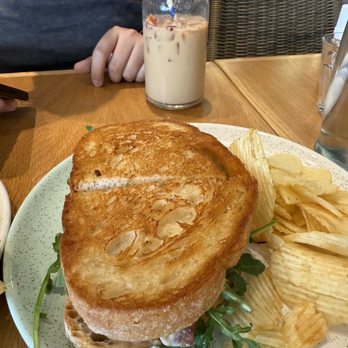Bluestone Lane Rice Village Café - Truffle Mushroom Grilled Cheese - Coffee & Tea Near Me - Houston, Texas