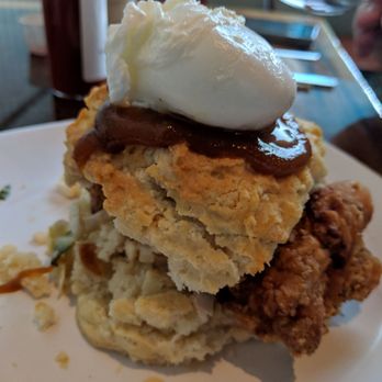 Biscuit Head - Mimosa fried chicken biscuit - Bakeries Near Me - Asheville, North Carolina