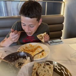 Took my son for an Indian food date Took my son for an Indian food date
