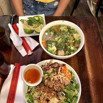 Saigon Shack - Vegetarian pho and grilled lemongrass chicken vermicelli - Vietnamese Near Me - New York, New York Saigon Shack - Vegetarian pho and grilled lemongrass chicken vermicelli - Vietnamese Near Me - New York, New York