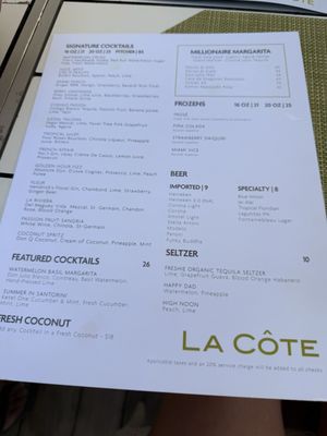 Menu photo 3 La Côte Miami Beach, FL