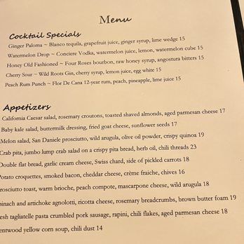 The Arbour - Menu - New American Near Me - Pasadena, California
