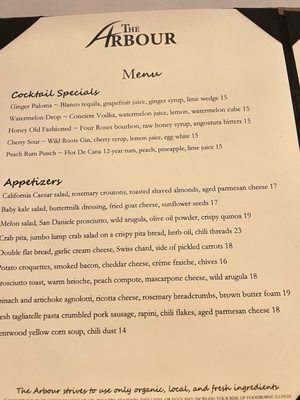 Menu photo 8 The Arbour Pasadena, CA