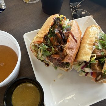 Golden Banh Mi - Pho-rench and tofu - we shared. So big! - Vietnamese Near Me - Aurora, Colorado