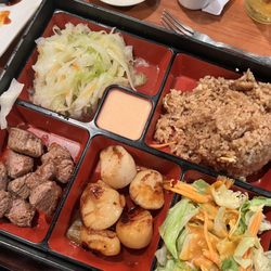 Fusion Japanese Steak & Thai Cuisine - Filet mignon and scallops