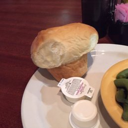 Roll and green beans