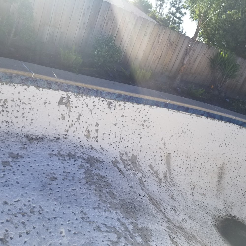 J & S Pool & Spa - took off the cracked bottom to get ready for the new plaster - Pool & Hot Tub Service Near Me - Clovis, California