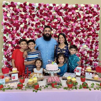 Diamond Dream Events - My sister and her family in front of this awesome flower wall provided by Diamond Dream Events! - Photo Booth Rentals Near Me Diamond Dream Events - My sister and her family in front of this awesome flower wall provided by Diamond Dream Events! - Photo Booth Rentals Near Me