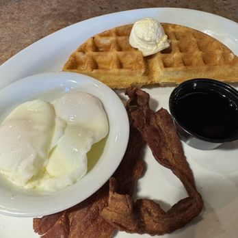 Huckleberry's - Poached eggs, crispy bacon & waffles - Southern Near Me - Anaheim, California