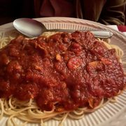 Photo of Marino's Italian Restaurant - San Diego, CA, United States. Spaghetti with mushrooms