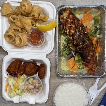Amarin Cafe - Fish cake Fried Calamari  Grilled Salmon - Thai Near Me - Brooklyn, New York