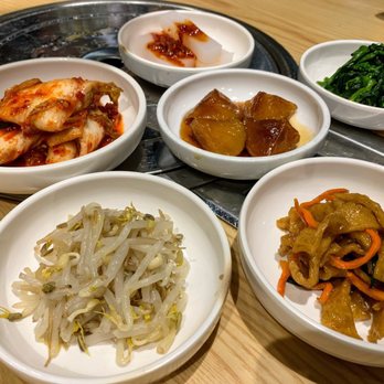 Choi's Garden - Bean sprouts, kim chee, fishcake, shoyu potato, choy sum and mung bean jelly - Korean Near Me - Honolulu, Hawaii Choi's Garden - Bean sprouts, kim chee, fishcake, shoyu potato, choy sum and mung bean jelly - Korean Near Me - Honolulu, Hawaii