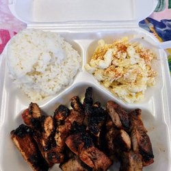 Island Hut - Pork char siu plate