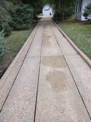 2000 sq/ft and 20+ Years Without Being Cleaned - These driveway and walkway surfaces went over 20+ years without EVER being cleaned. Now this was a BIG job for me, and a BIG deal for the customer. The customer was hosting friends at his residence for the local Craft Brew Festival in Glassboro. This was a 2 day project and with all of the yard clean up, digging and edging of all surfaces, and the DEEP cleaning...this customer couldn't believe the transformation. Call us now to schedule a estimate for all of your outdoor surfaces! 2000 sq/ft and 20+ Years Without Being Cleaned - These driveway and walkway surfaces went over 20+ years without EVER being cleaned. Now this was a BIG job for me, and a BIG deal for the customer. The customer was hosting friends at his residence for the local Craft Brew Festival in Glassboro. This was a 2 day project and with all of the yard clean up, digging and edging of all surfaces, and the DEEP cleaning...this customer couldn't believe the transformation. Call us now to schedule a estimate for all of your outdoor surfaces!