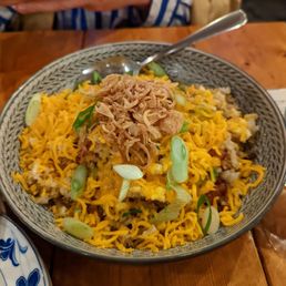 a bowl of rice and vegetables a bowl of rice and vegetables