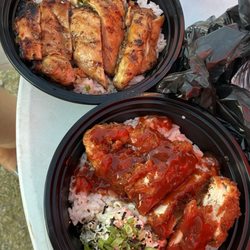808 NN Grindz - Chicken teriyaki bowl and chicken Katsu bowl