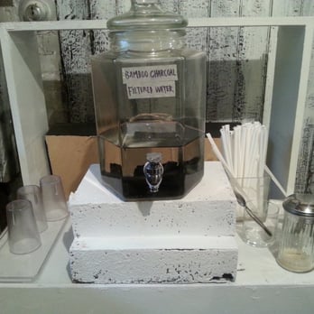 J+B Design - Charcoal-filtered water.  Hadn't heard of this before but tasted way cleaner than NYC tap water. - Jewelry Near Me - Brooklyn, New York