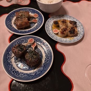 Sonder - Japanese sweet potato, pork belly and scallop skewers. - Tapas/Small Plates Near Me - Santa Ana, California Sonder - Japanese sweet potato, pork belly and scallop skewers. - Tapas/Small Plates Near Me - Santa Ana, California