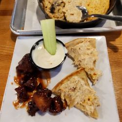 Benny Brewing Company - Finishing up my Late night Appetizer Dinner:  Boneless Chicken Bites and Crab Dip with Warm Pita Bread.  6/3/2023