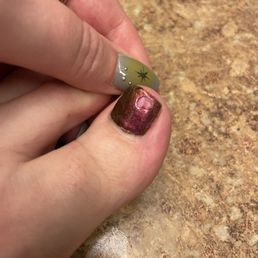 Chipped gel after 1 day