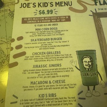 Flanigan's - Hollywood - Kids menu - Seafood Near Me - Hollywood, Florida Flanigan's - Hollywood - Kids menu - Seafood Near Me - Hollywood, Florida