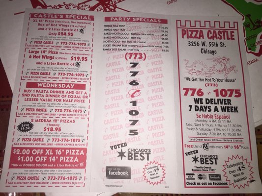 Menu photo 4 Pizza Castle Hickory Hills, IL