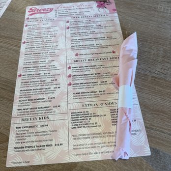 Breezy - Menu - Breakfast & Brunch Near Me - San Juan Capistrano, California