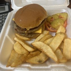 Allen's Burger Center - Small double cheese burger