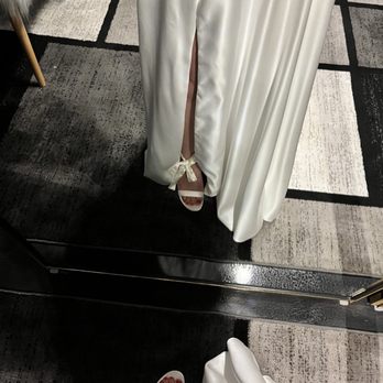The Wedding Seamstress - You can see how the right side of the slit is sewed poorly so it looks wrinkled. - Sewing & Alterations Near Me - Arvada, Colorado The Wedding Seamstress - You can see how the right side of the slit is sewed poorly so it looks wrinkled. - Sewing & Alterations Near Me - Arvada, Colorado