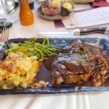 The Winery Restaurant - Ribeye Steak and AuGratin Potatoes. - Steakhouses Near Me - Grand Junction, Colorado The Winery Restaurant - Ribeye Steak and AuGratin Potatoes. - Steakhouses Near Me - Grand Junction, Colorado