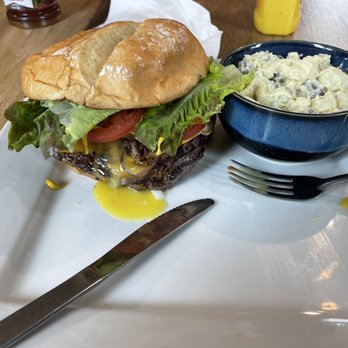 River Cafe - BYOB burger, grilled onions , fried egg with extra dressing on it. Nice and messy yummy. - Cafes Near Me - Homer, Alaska River Cafe - BYOB burger, grilled onions , fried egg with extra dressing on it. Nice and messy yummy. - Cafes Near Me - Homer, Alaska