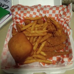 Fish and shrimp combination