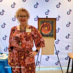 Paint With Me Kimberly Keller - Recently I worked with Tik Tok to create a Wellness and Paint Event for one of the teams. It was all about Embracing the Journey!