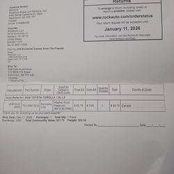 Sherlock's Automotive Repair - ORDERED ITEM RECEIPT. I was charged 125 CAD for part(washer bottle) that only cost 53 CAD.