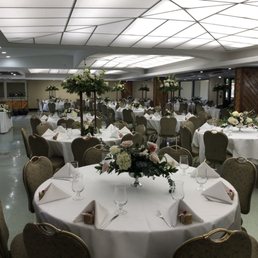 Dining area setup for wedding