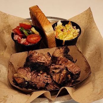 Hog Wild Beach & BBQ - Brisket Plate with Cole Slaw and Cucumber & Tomato Salad - Barbeque Near Me - Gulf Shores, Alabama Hog Wild Beach & BBQ - Brisket Plate with Cole Slaw and Cucumber & Tomato Salad - Barbeque Near Me - Gulf Shores, Alabama