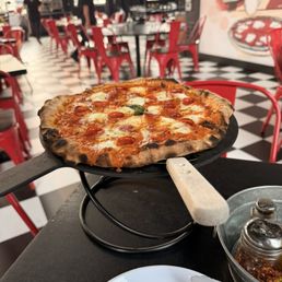 Anna Marie pizza and a salad