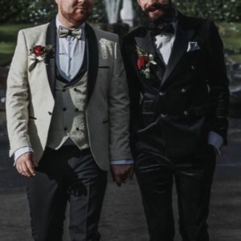 CT2 suits - Cream and black tuxedos - Men's Clothing Near Me - Blandchardstown, D