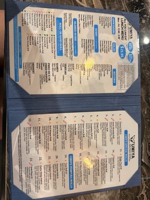 Menu photo 1 Umiya Sushi Waco, TX Menu photo 1 Umiya Sushi Waco, TX
