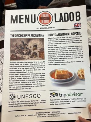 Menu photo 2 Lado B Porto, 13