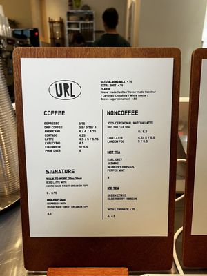 Menu photo 5 URL Coffee Seattle, WA Menu photo 5 URL Coffee Seattle, WA