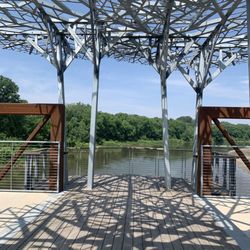 Anthene Pedestrian Bridge - Bridge overlooking river