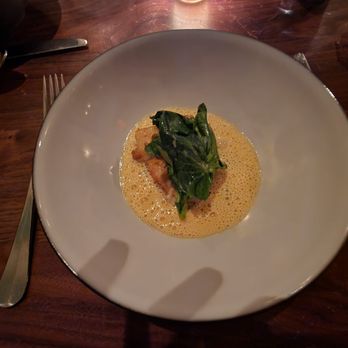 Friday Saturday Sunday - Course #5: Fish (pea greens tasted too raw for my preference) - New American Near Me - Philadelphia, Pennsylvania Friday Saturday Sunday - Course #5: Fish (pea greens tasted too raw for my preference) - New American Near Me - Philadelphia, Pennsylvania