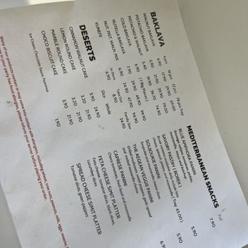 Blue Amphora - Menu - Desserts Near Me - Orlando, Florida Blue Amphora - Menu - Desserts Near Me - Orlando, Florida