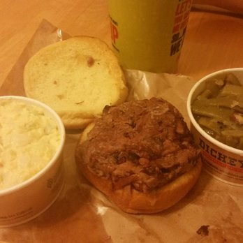 Dickey's Barbecue Pit - Saturday special...brisket sandwich w/2 sides & soda for $10.99 - Barbeque Near Me - Whittier, California Dickey's Barbecue Pit - Saturday special...brisket sandwich w/2 sides & soda for $10.99 - Barbeque Near Me - Whittier, California