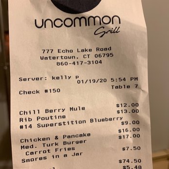 Uncommon Grill - New American Near Me - Watertown, Connecticut