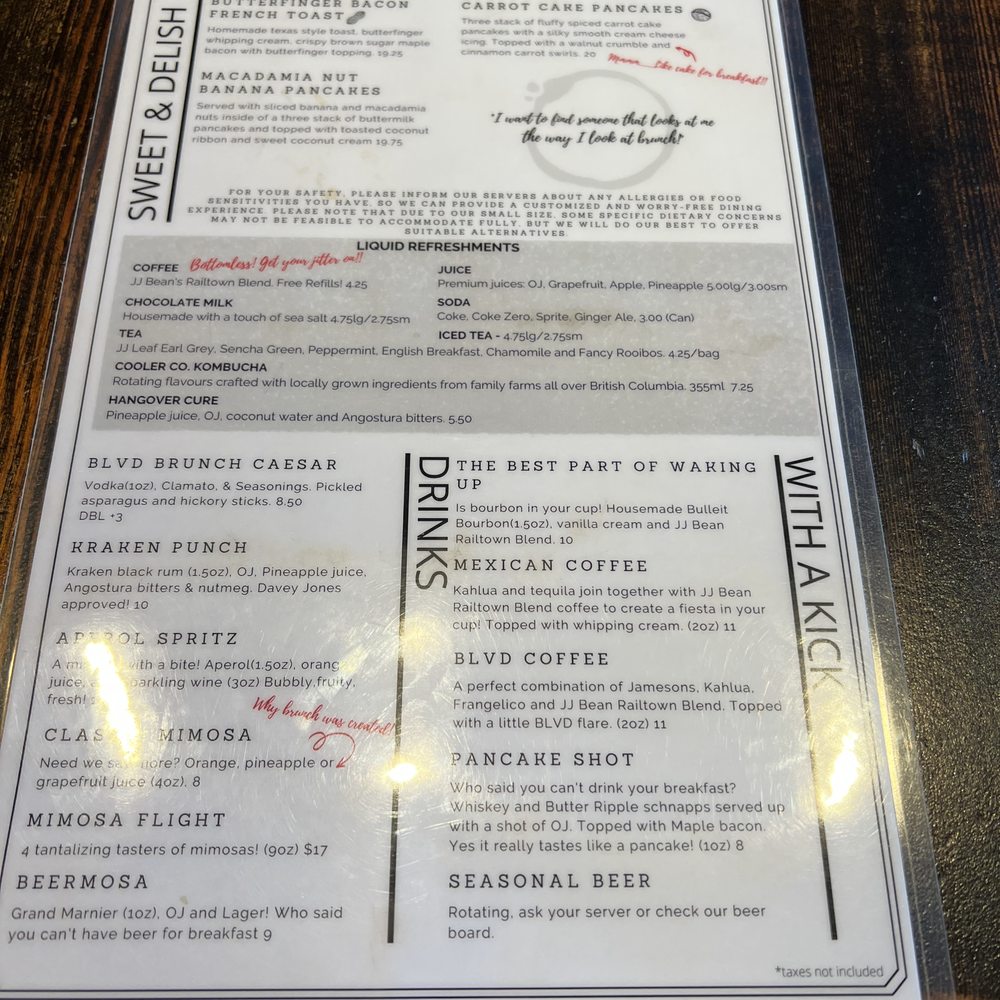 Blvd Bistro - Breakfast & Brunch Near Me - North Vancouver, British Columbia