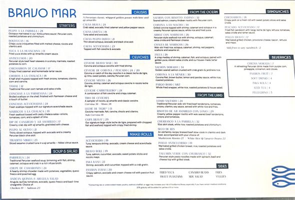 Menu photo 4 Bravo Mar Deerfield Beach, FL Menu photo 4 Bravo Mar Deerfield Beach, FL