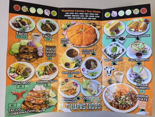 Menu photo 2 El Chiapas Tacos Gardena, CA