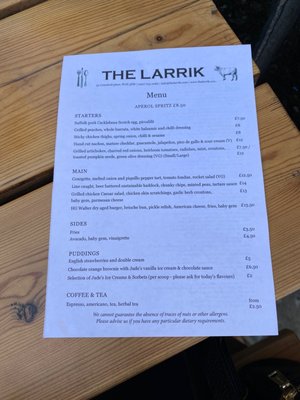 Menu photo 6 The Larrik London, XGL